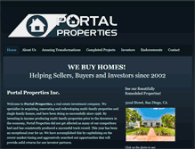 Tablet Screenshot of portalpropertiesinc.com